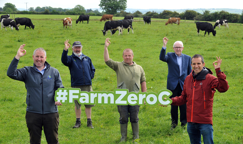 Carbery farm zero farmers in field
